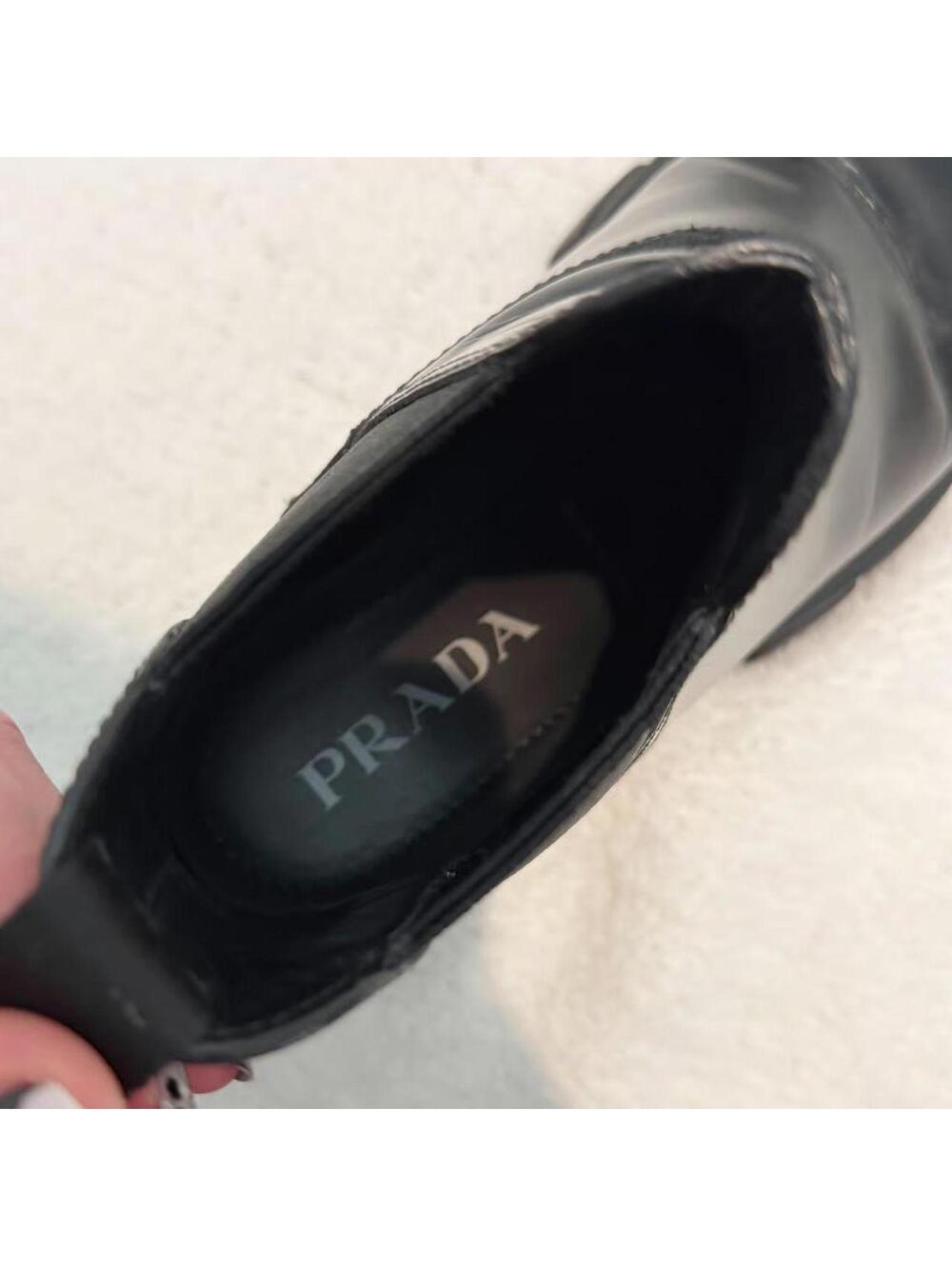 prada leather chelsea boots size 7 - Picture 4 of 6